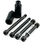 Pioli Per Scooter Stunt 2 Pezzi - Alluminio CNC Rainbow/Nero Con Asse 12.9 - Pro Roller PEG Per Grind 5050
