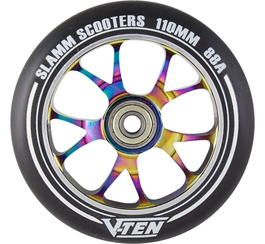 Slamm V-TenII Neochrome 110mm Stunt Scooter Wheel