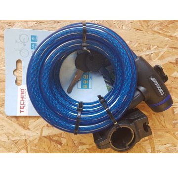 Streetsurfshop Candado de cable 1,8m Azul