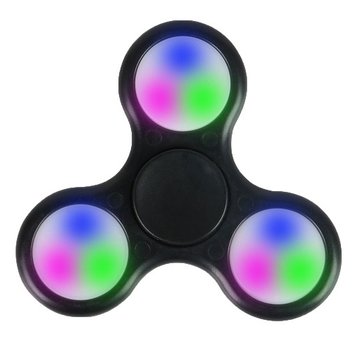 Fidget Fidget Spinner LED schwarz