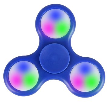 Fidget Fidget Spinner LED bleu