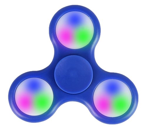 Fidget Fidget Spinner LED blau