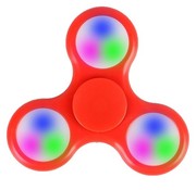 Fidget Fidget Spinner LED w kolorze czerwonym