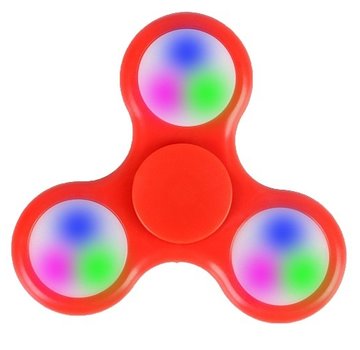 Fidget Fidget Spinner LED rood