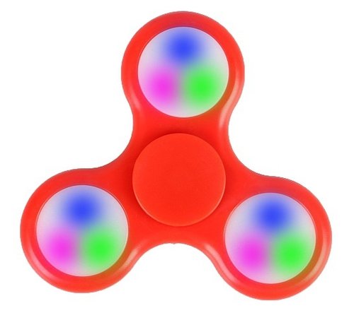 Fidget  Fidget Spinner LED red