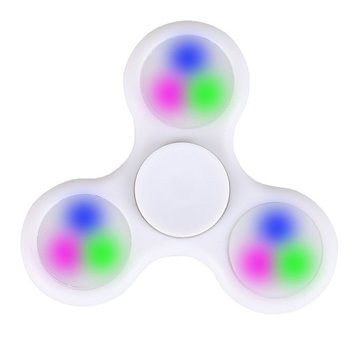 Fidget Fidget Spinner LED blanc