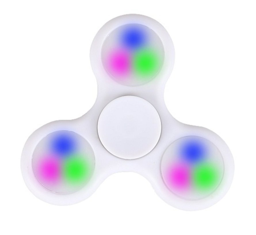 Fidget Spinner LED white