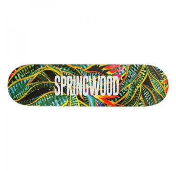 Springwood Springwood Tropical Leaves 8.0 tabla de skate + cinta de agarre