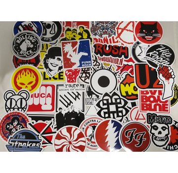 Rock band sticker set