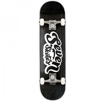 Seven Seven Basic Logo Charcoal Skateboard 7.8