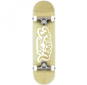 Seven Seven Basic Logo Natural Stain Skateboard 7.8