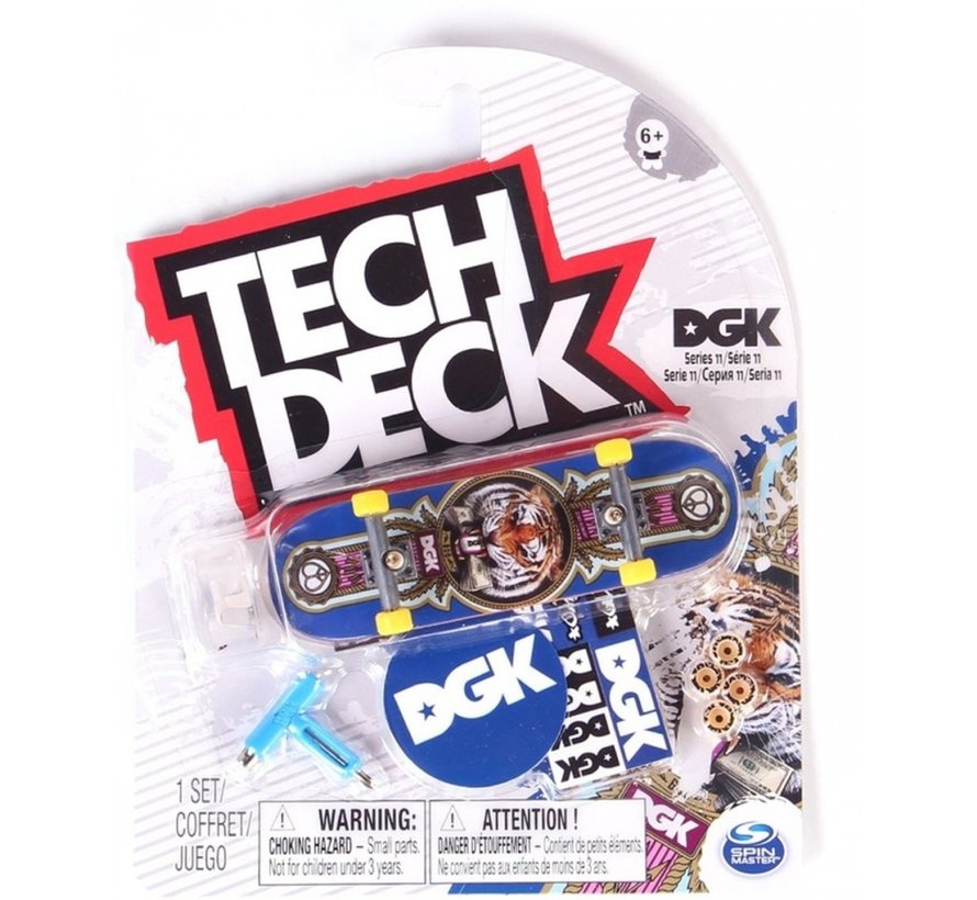 Skateboard da dito Tech Deck DGK Tiger Blue