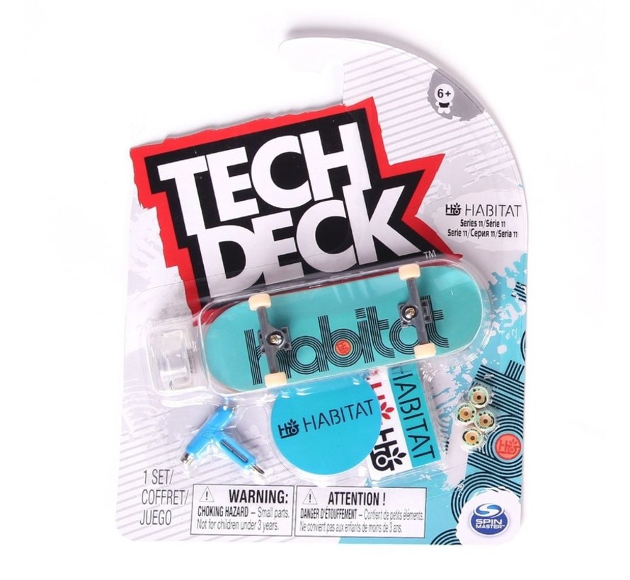 Tech Deck finger skateboard Habitat Blue