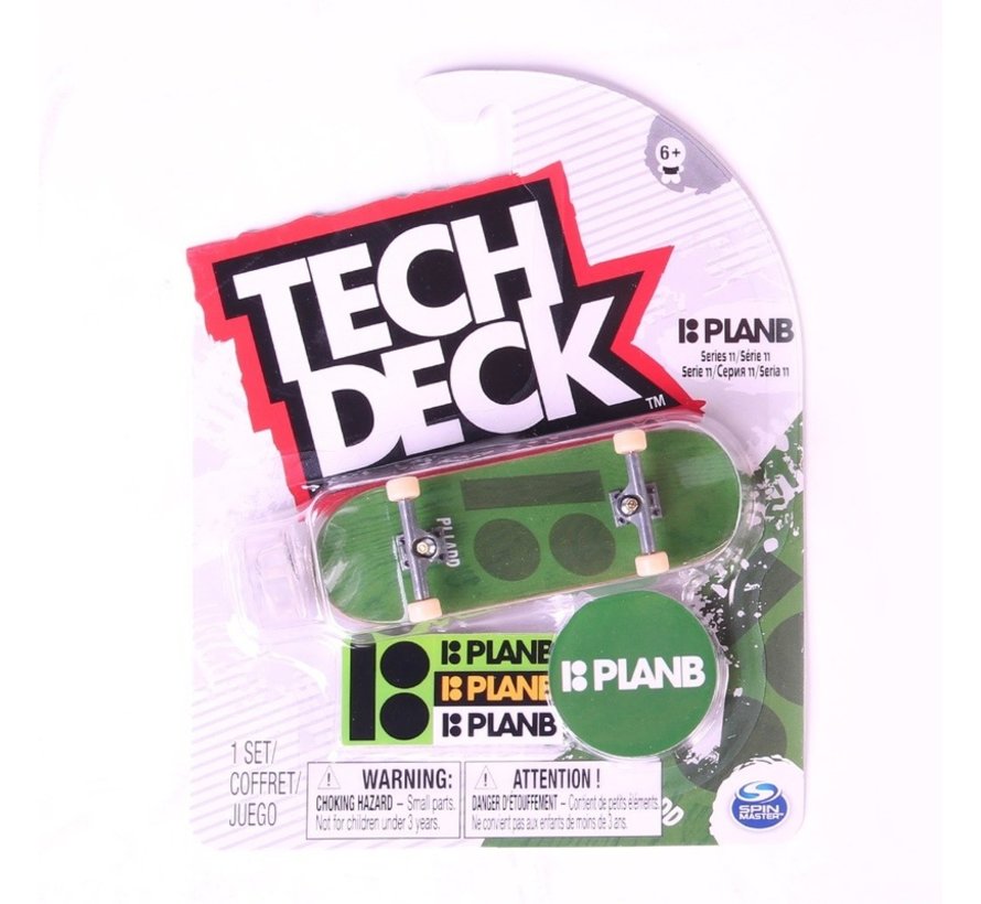 Pojedyncza deska Tech Deck Seria 11 Plan B Zielona