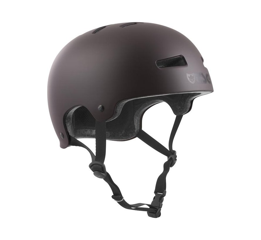 Casco TSG Evolution Nero Satinato Cioccolato