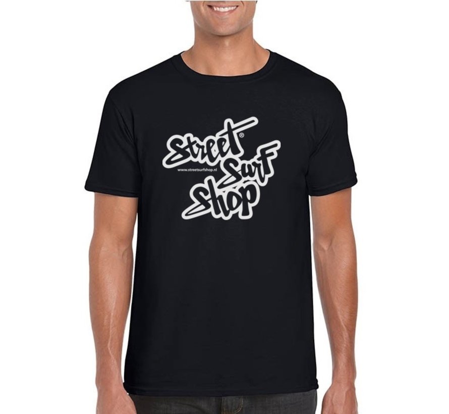 T-shirt con logo SSS Nera