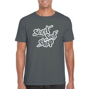 Streetsurfshop T-shirt z logo SSS w kolorze grafitowym