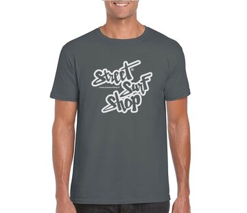 Streetsurfshop T-shirt z logo SSS w kolorze grafitowym