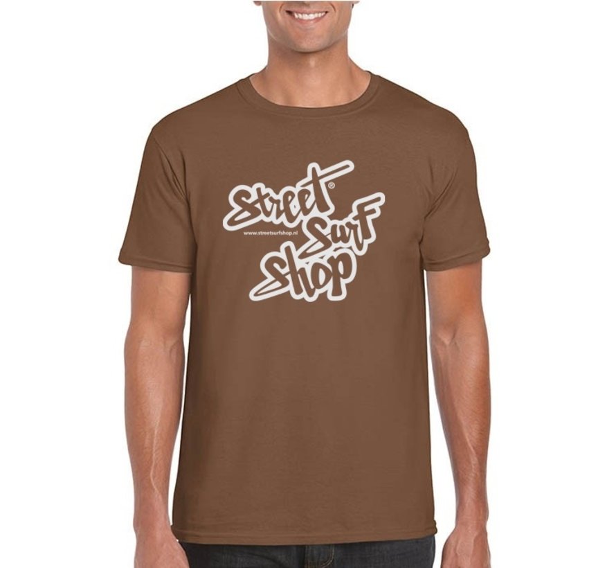 Koszulka z logo SSS w kolorze kasztanowym