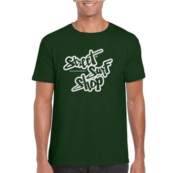 Streetsurfshop Koszulka SSS Logo w kolorze leśnej zieleni