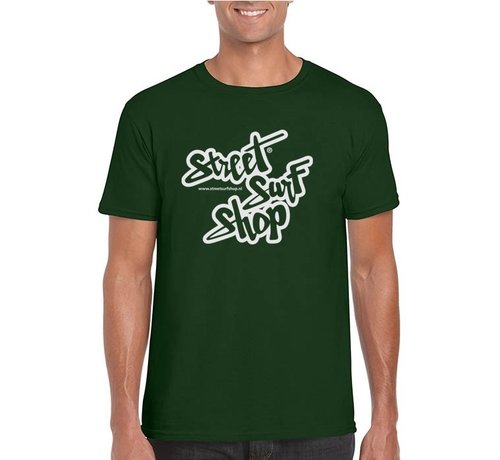 Streetsurfshop T-shirt Logo SSS Vert Forêt