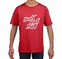 Koszulka dziecięca z logo czerwona