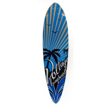 Mindless Voltage Longboard Deck Stubby Bleu