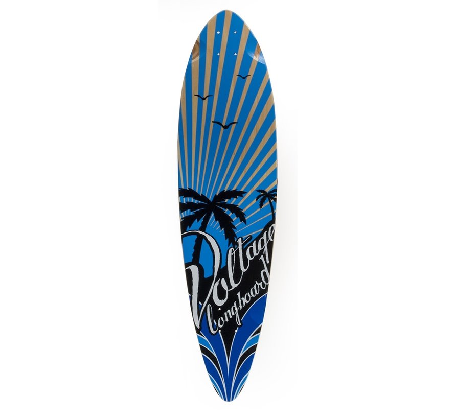 Voltaggio Longboard Deck Stubby Blu