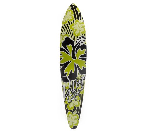 Voltage Deska do longboardu Pintail w zielone kwiaty