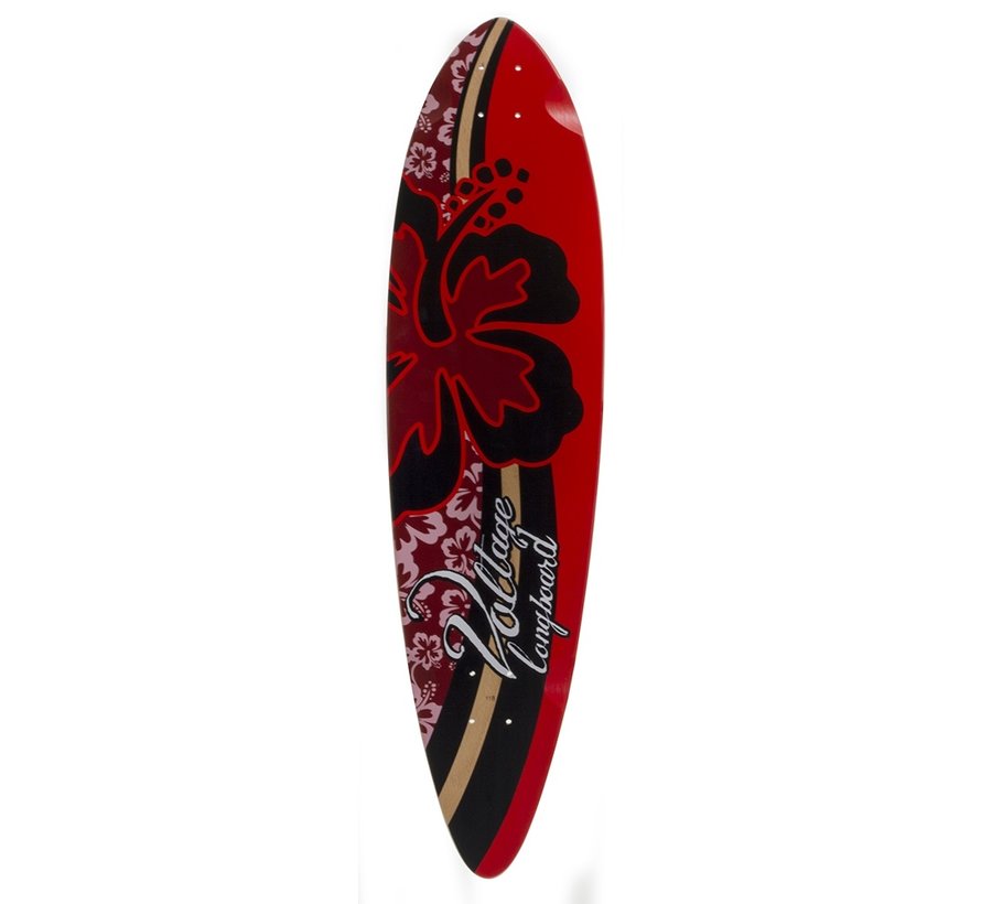 Voltage Longboard Deck Stubby Red