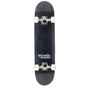 Voltage Skateboard noir avec logo graffiti de tension