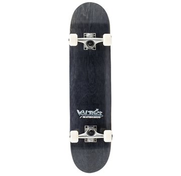 Voltage Skateboard noir avec logo graffiti de tension