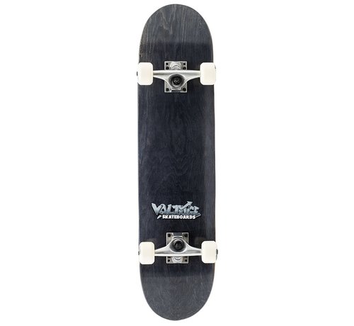 Voltage Skateboard noir avec logo graffiti de tension