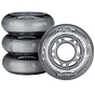 Set of 4 Wheels For Inline Skates 64 x 24 mm 80A