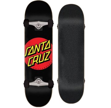 Santa Cruz Santa Cruz Classic Red Dot 8.0 Schwarzes Skateboard