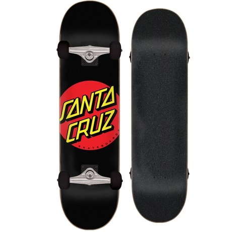 Santa Cruz Santa Cruz Classic Red Dot 8.0 Schwarzes Skateboard