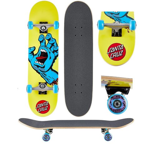 Santa Cruz  Santa Cruz Skateboard Screaming Hand mini 7.75'' giallo