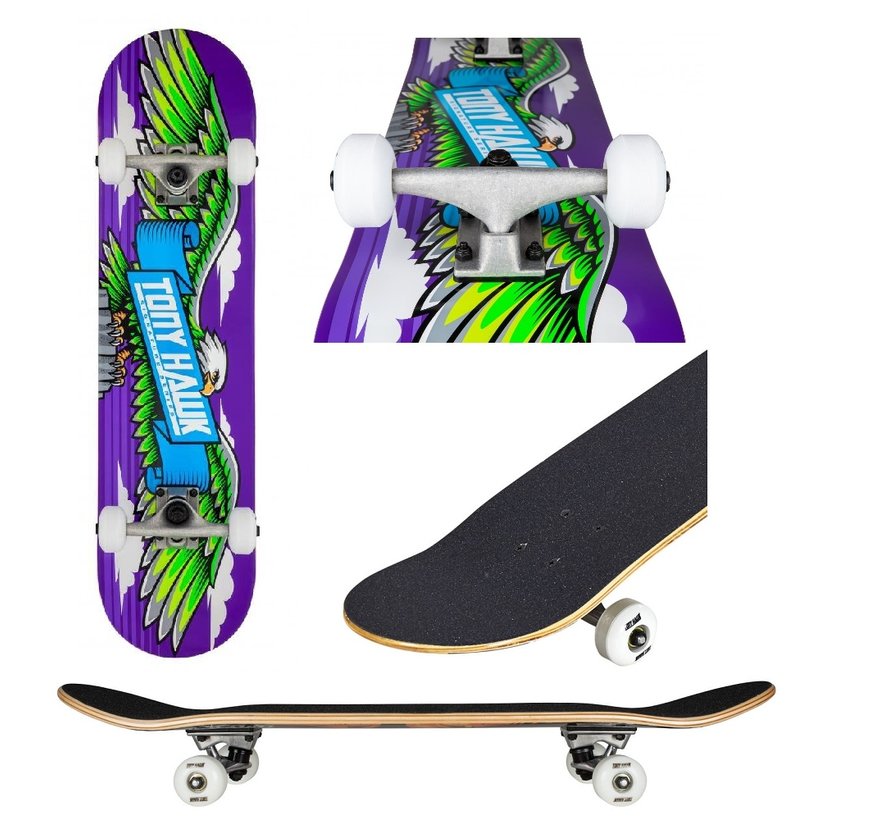 Tony Hawk SS180 Skateboard Wingspan violeta 7.75