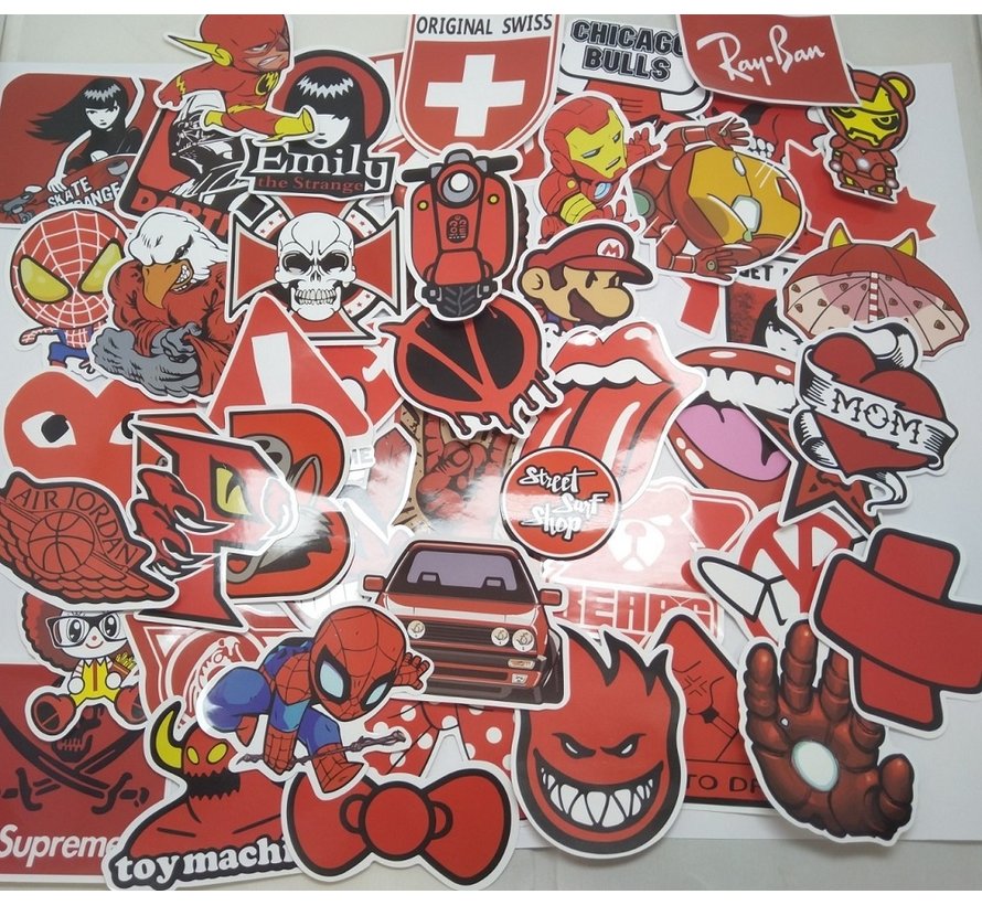 Stickerset Section Red