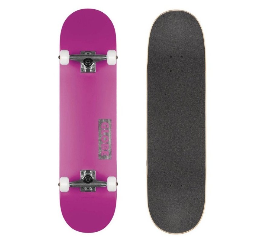 Globe Goodstock Skateboard Neon Violet 8.25"