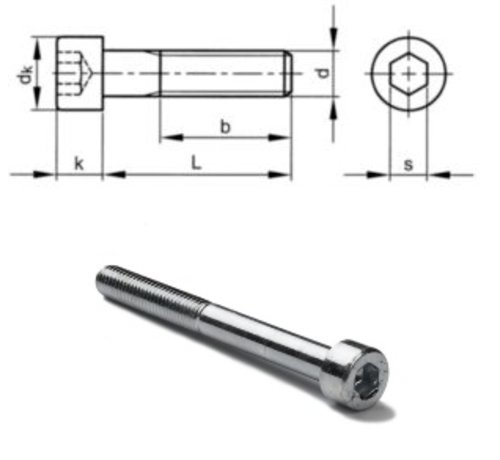 SSS Sig.  Axle bolt M8, length 60mm