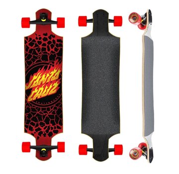 Santa Cruz Santa Cruz Drop Down 40" Flame Dot Red