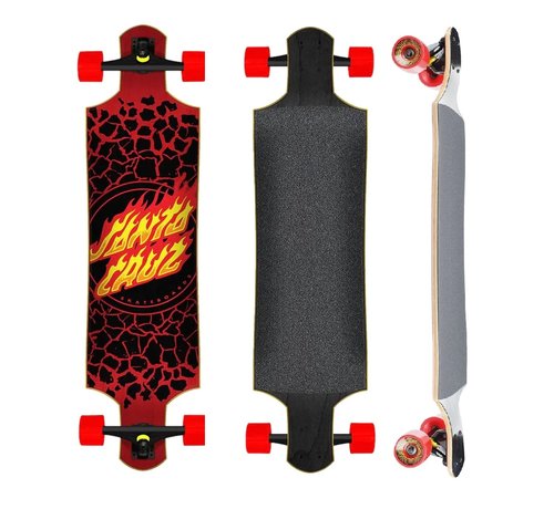 Santa Cruz Santa Cruz Drop Down 40" Flame Dot Red