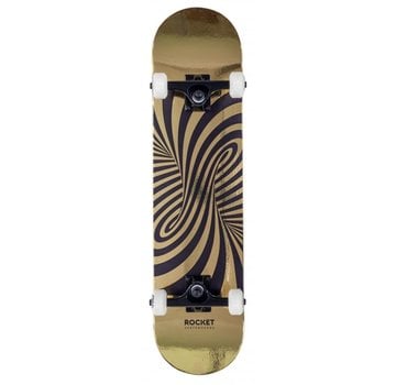 Rocket Skateboards Rocket Skateboard Twisted Foil Gold 7.5