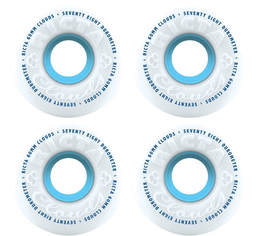 Ruedas Ricta Nubes 60mm blanco