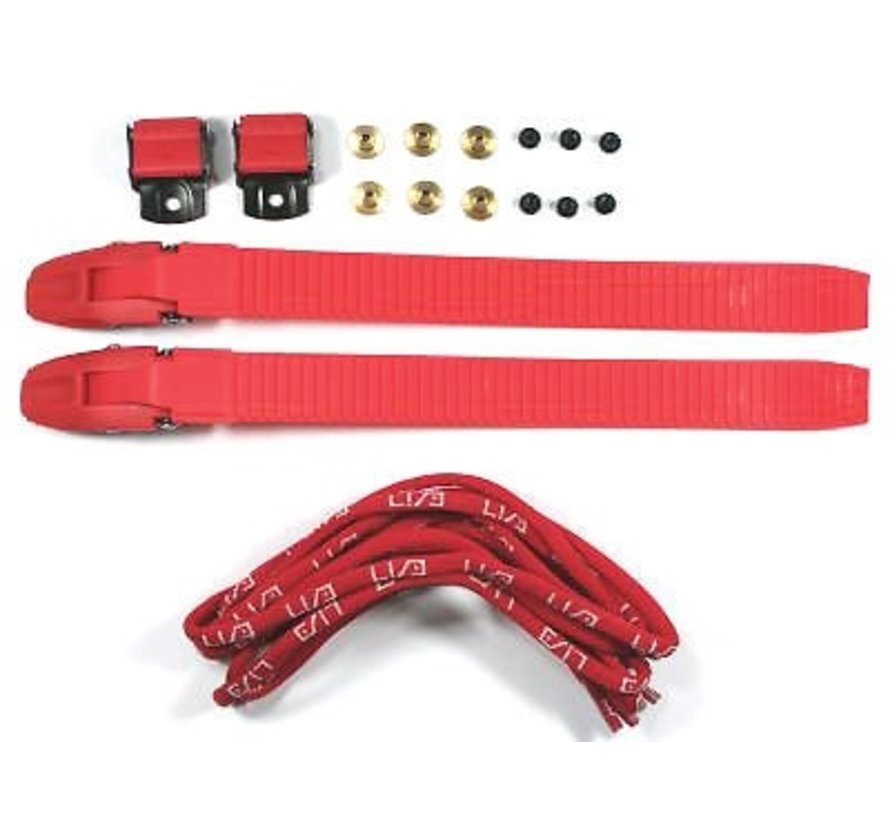 USD Conjunto de hebilla con cordones rojo