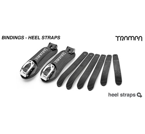 Trampa  Trampa Heel straps black White (set of 2)