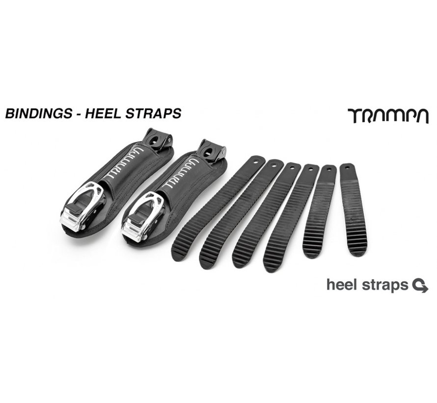 Trampa Heel straps black White (set of 2)