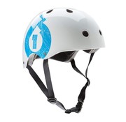 661 661 casco coperchio sporco bianco ciano