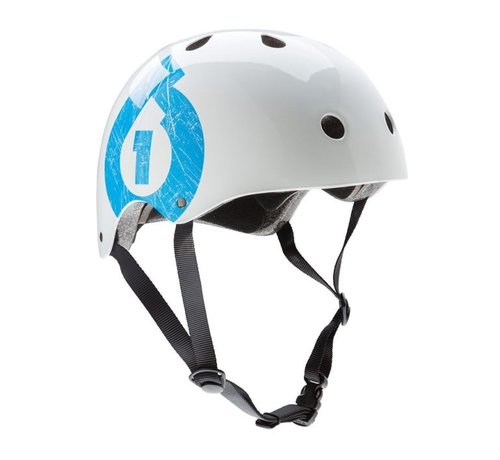 661  661 casco coperchio sporco bianco ciano